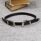 Buckle Star Pattern Double Belt