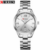Luxury Fashion Women Jewelry Quartz Watches Curren Steel Ladies Elegant Dress Wrist Watch Women Fashion Barcelet Gift Clock