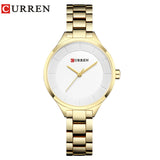 Women Luxury Quartz Watches Lasies Fashion Elegant Dress Wrist Watch CURREN Stainless Steel Female Bracelet Gift Clock