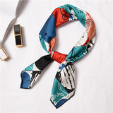 Geometric apple pineapple pattern the new hot Japanese and Korean cute simple elegant  fashionable elegant scarf headkerchief