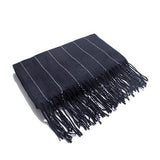 Autumn and winter British style stripe tassel the new hot women's elegant generous simple temperament noble elegant scarf