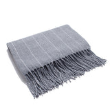 Autumn and winter British style stripe tassel the new hot women's elegant generous simple temperament noble elegant scarf