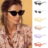 Women Man Vintage Cat Eye Irregular Shape Sunglasses Eyewear Retro Unisex