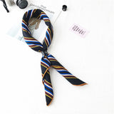 Line fashion printed silk fabric charming texture high-grade temperament spring and autumn simple fashion ladies scarf